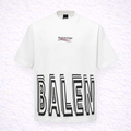 Balenciaga – T-shirt Blanc Print BALEN Oversize