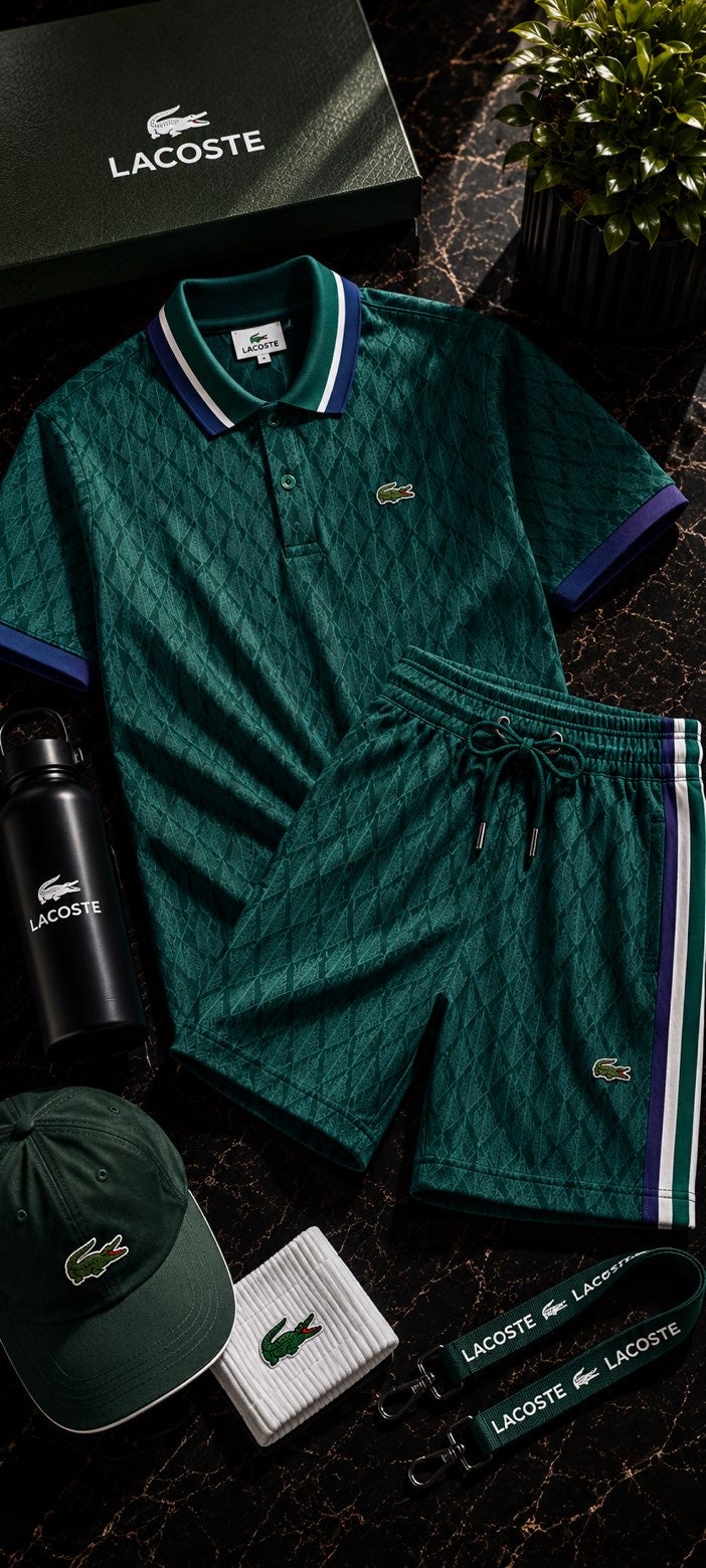 Ensemble Lacoste vert foncé