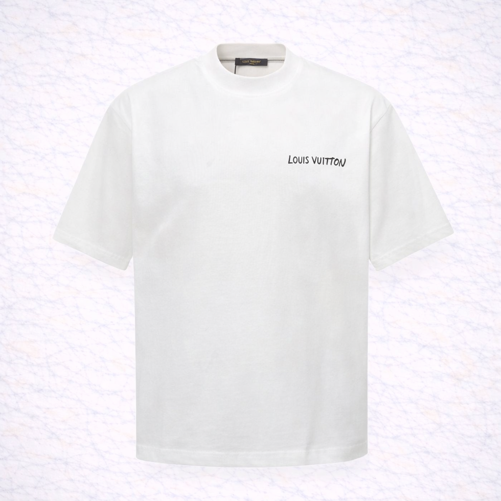 Louis Vuitton – T-shirt Blanc Logo Signature