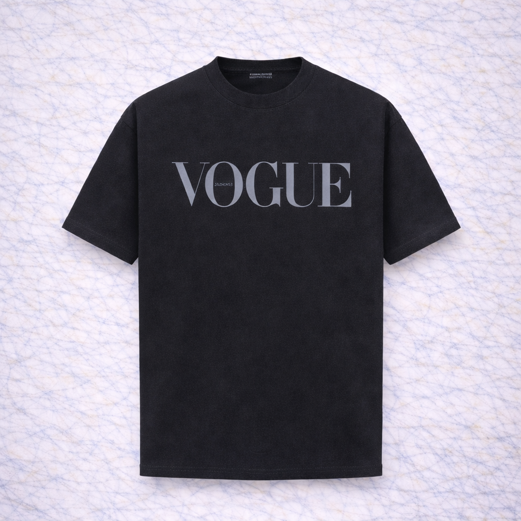 Balenciaga Vogue – T-shirt Noir Logo Vogue