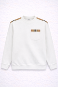 Burberry – Sweat Blanc Poche Check Signature