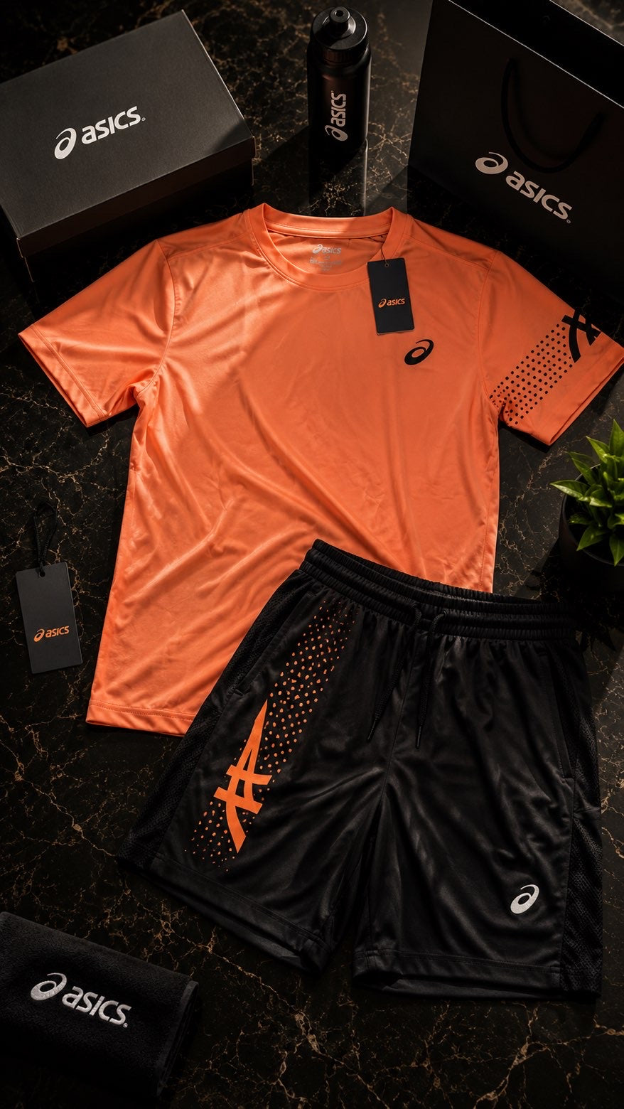 Ensemble Asics Saumon