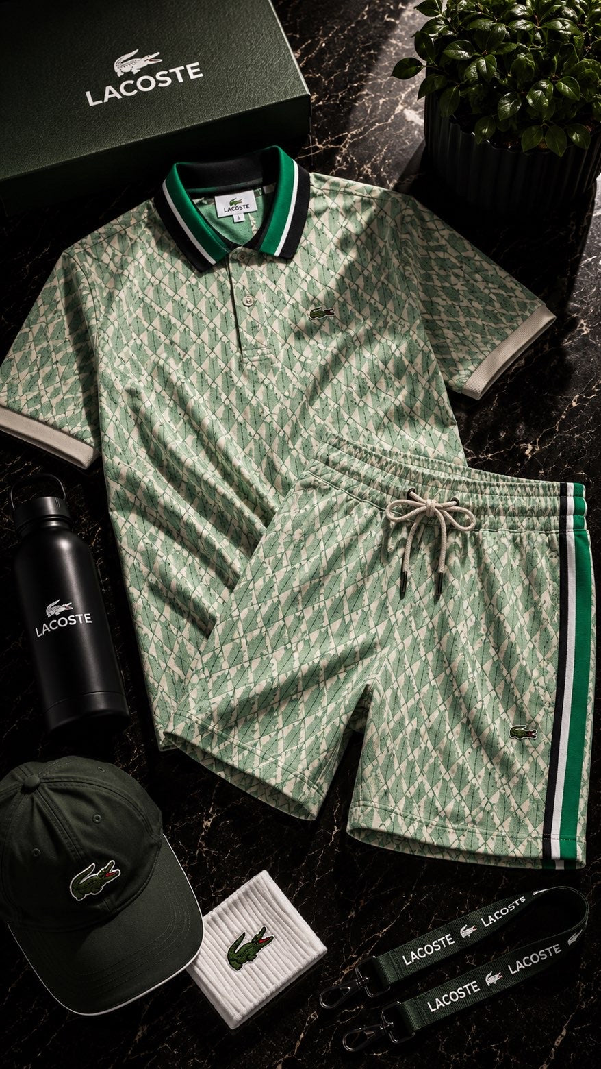 Ensemble Lacoste vert